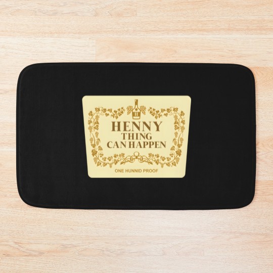 Discover Henny Thing Can Happen Label Family Chrismast Present Gift Bath Mats