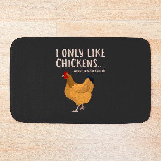 Discover Funny Grilled Smokes Chicken meat Jerking Bath Mats