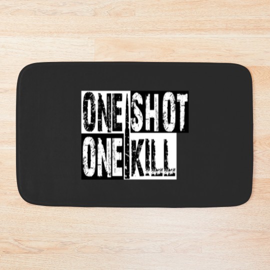 Discover ONE SHOT ONE KILL Bath Mats