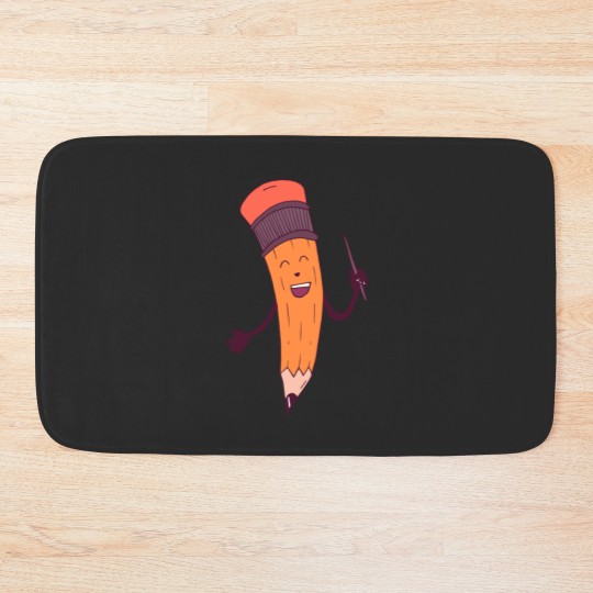 Discover pencil teacher Bath Mats