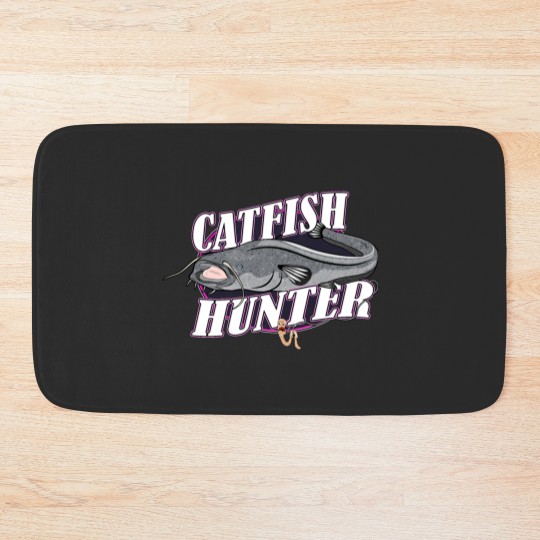 Discover Catfish Gift Mudcat Fisherman wels catfish Bath Mats