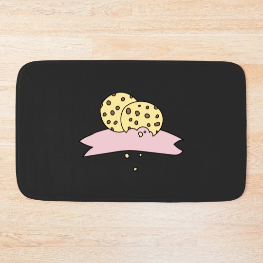 Discover Cookies Chocolate Bakery Hand Drawn Doodle Bath Mats