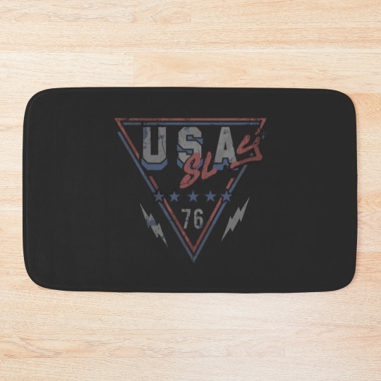 Discover Slay Usa Triangle Graphic Bath Mats