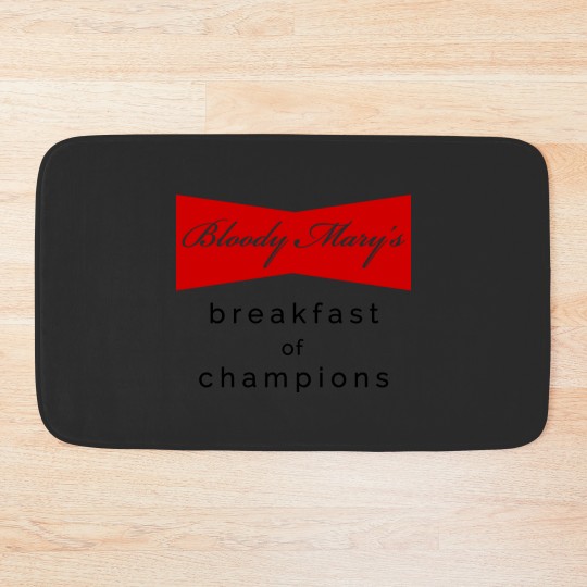 Discover Bloody Mary's Breakfast Of Champions Bath Mats