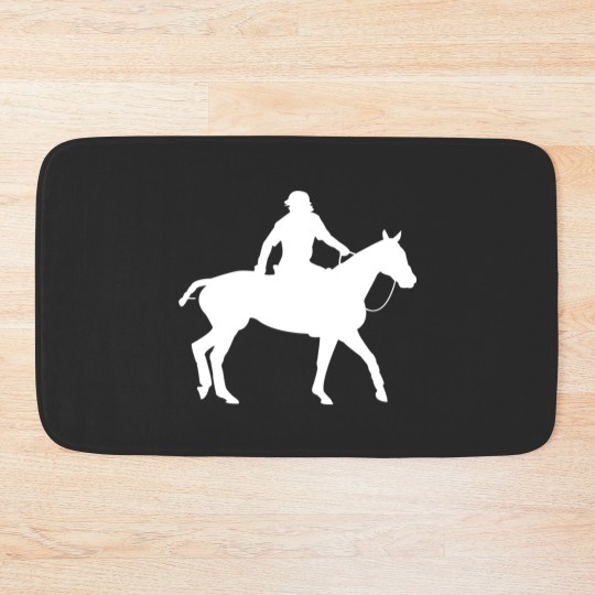 Discover Horse Rider Pocket Design Bath Mat for Horse Lovers