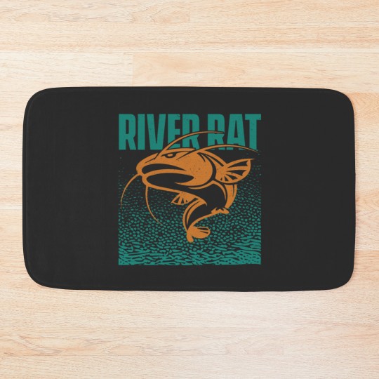 Discover Freshwater Catfish Fishing Bath Mats