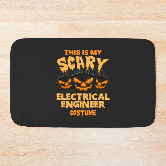 Discover Electrical engineer - My scary engineer costume Bath Mats