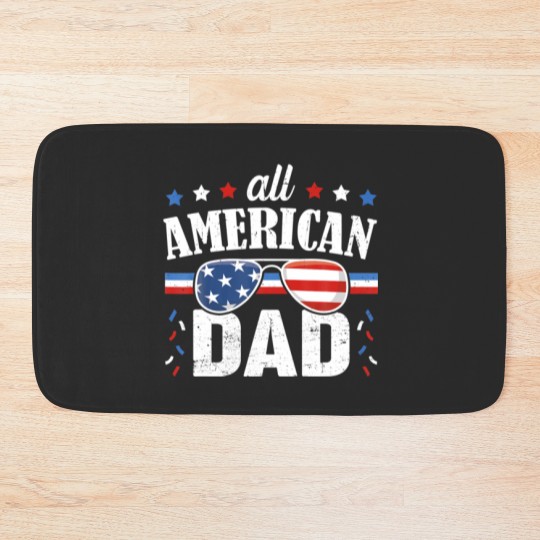 Discover Mens All American Dad 4Th Of July Father's Day Sun Bath Mats