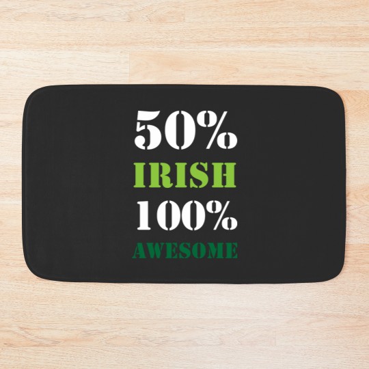 Discover Half Irish All Awesome Bath Mats