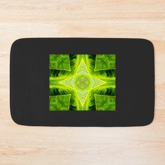 Discover ABSTRACT PAINTED GEOMETRIC ART BREADFRUIT PATTERN. Bath Mats