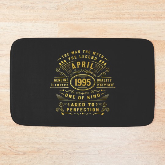 Discover Mens Man Myth Legend April 1995 27 Yrs Old 27Th Bi Bath Mats