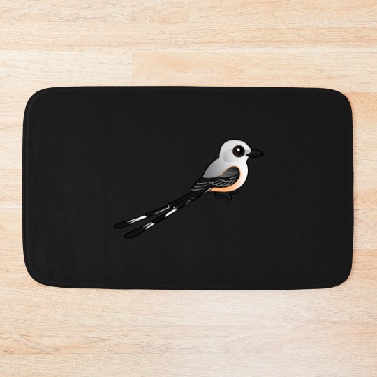 Discover Birdorable Scissor-tailed Flychatcher Bath Mats