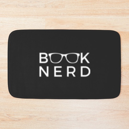 Discover Book Nerd Glasses Funny Bath Mats
