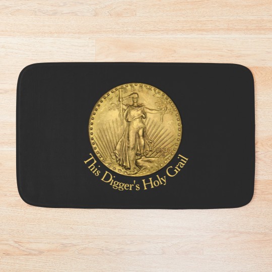 Discover Metal Detector's Holy Grail Double Eagle Gold Coin Bath Mats