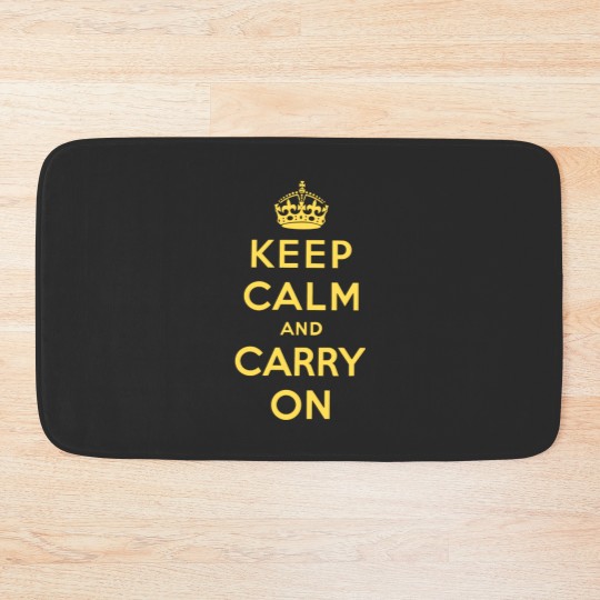 Discover keep calm and carry on Original Bath Mats