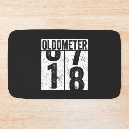 Discover 18 Years Old Oldometer Essential Bath Mats
