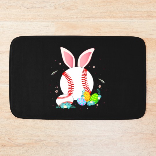 Discover Baseball Easter Egg Women Men Teen Girls Boys Bath Mats