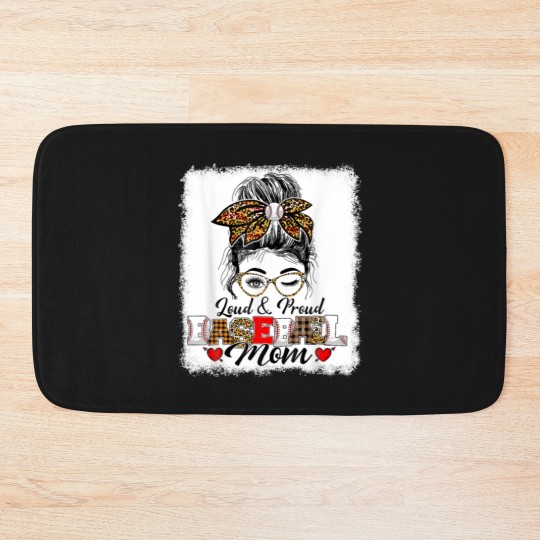 Discover Funny Messy Bun Loud Bath Mats