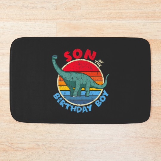 Discover Boy Birthday I Son I Brachiosaurus I Family Matchi Bath Mats