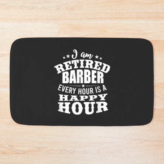 Discover Retired Hairdresser Retiree Barber Retirement Gift Bath Mats