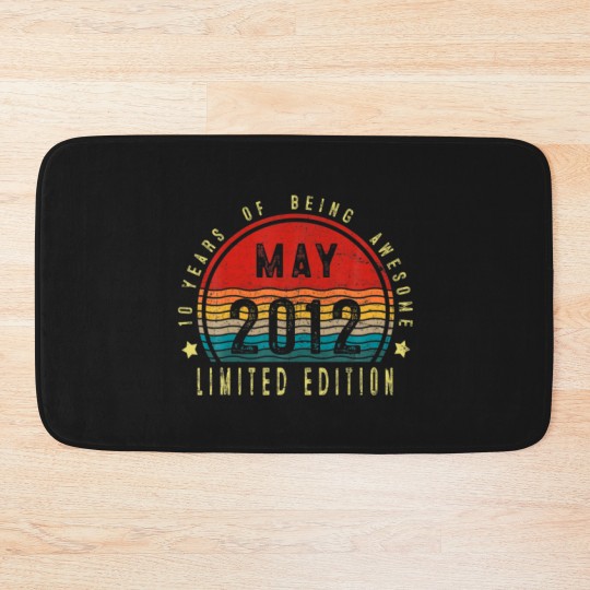 Discover May 2012 10 Year Old Gifts Limited Edition 10Th Bi Bath Mats
