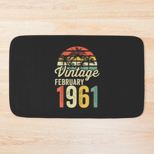Discover 60Th Birthday 60Th Gift Idea February 1961 Vintage Bath Mats