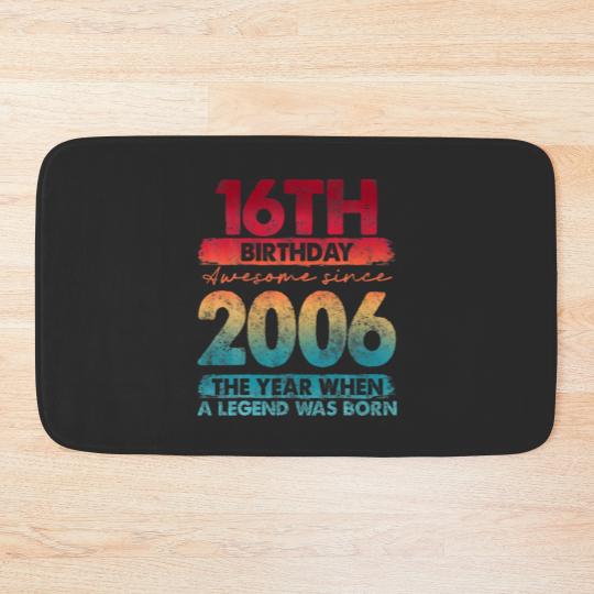 Discover Vintage 2006 Limited Edition 2006 16 Years Old 16T Bath Mats