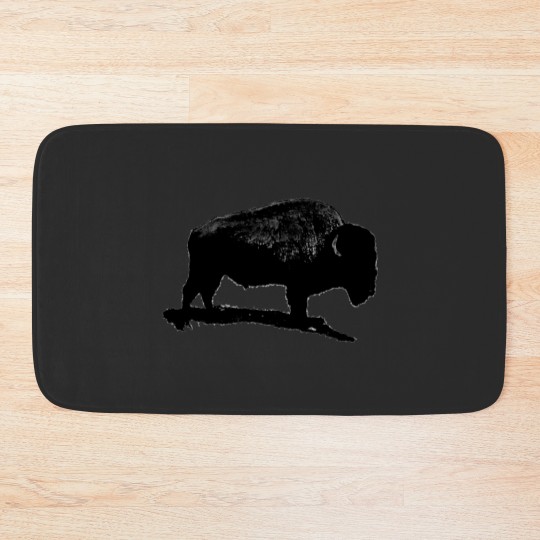 Discover Black & White Buffalo Bath Mats