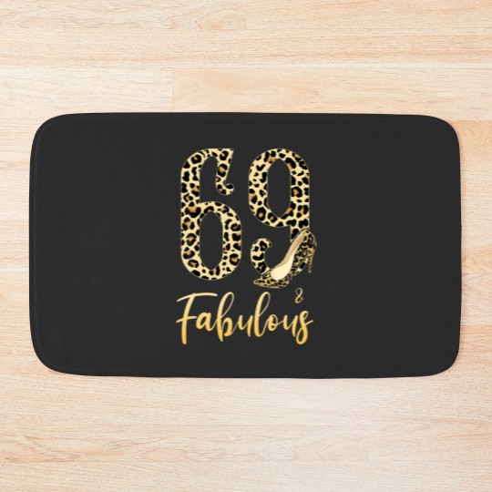 Discover Mb 69Th Birthday 69 And Fabulous Leopard Print Hig Bath Mats