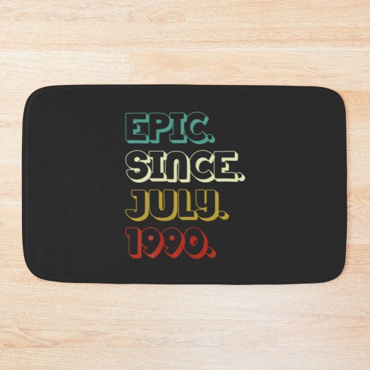 Discover 32 Years Old Epic Since July 1990 32Nd Birthday Gi Bath Mats