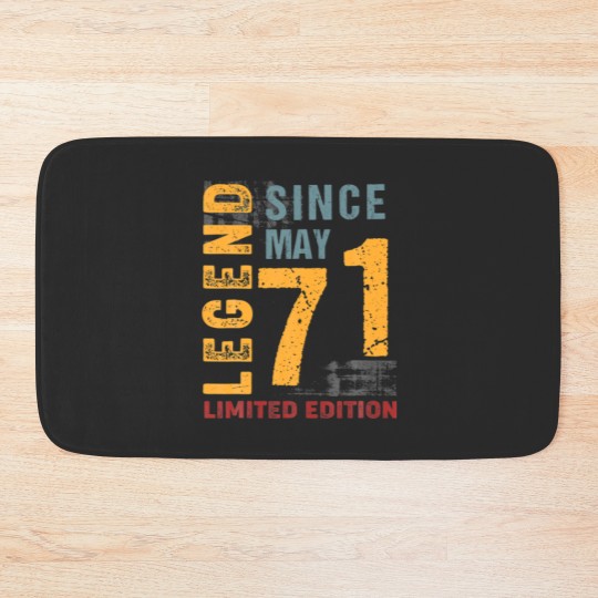 Discover Legend Since May 1971 Gift For 51 Years Old 51Th B Bath Mats