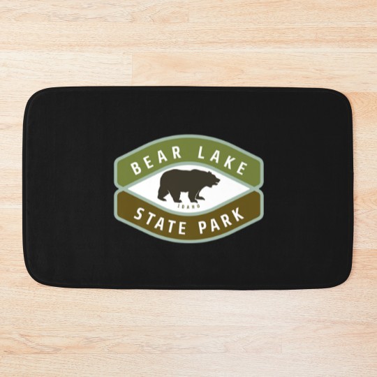 Discover Bear Lake State Park Idaho Roaming Bear ID Vacatio Bath Mats