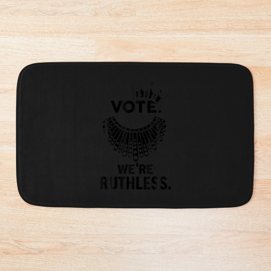 Discover Vote We're Ruthless Women Feminist Woman Crown Bath Mats
