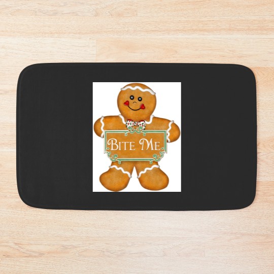 Discover Christmas Gingerbread Man - Bite Me Bath Mats