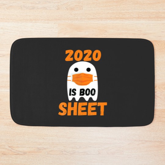Discover 2020 Is Boo Sheet Ghost In Mask Halloween Custome Bath Mats