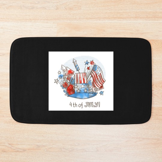 Discover Happy 4th of July Bath Mats