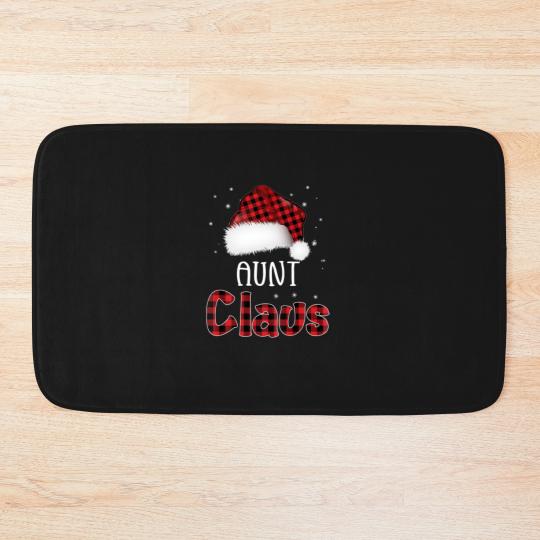 Discover Womens Funny Santa Aunt Claus Christmas Matching F Bath Mats