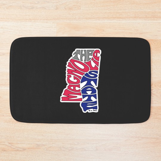 Discover The Magnolia State - Mississippi Wo Bath Mats