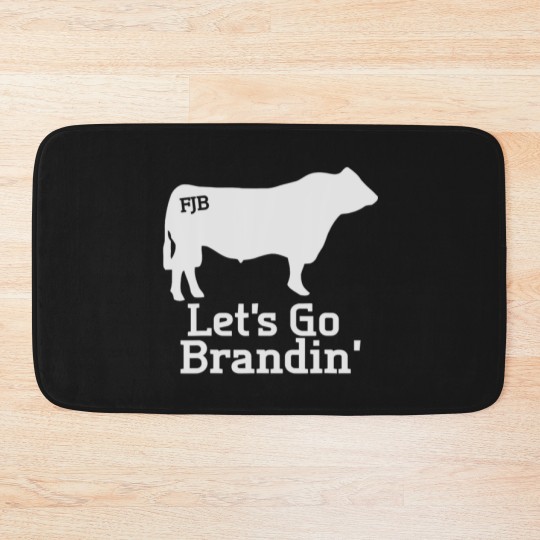 Discover Let's Go Brandin' Ranching Farming Cattle Branding Bath Mats