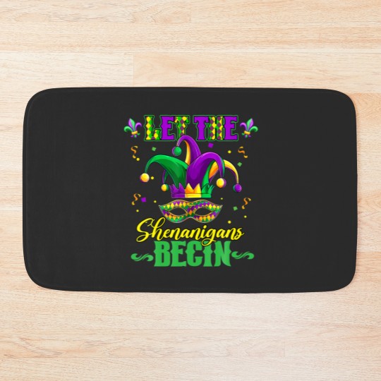 Discover Let The Shenanigans Begin Men Women Mardi Gras Bath Mats