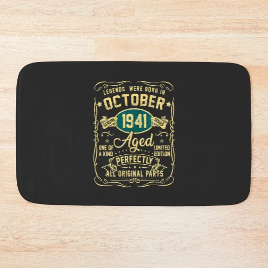 Discover Legends Were Born In February 1941 80Th Birthday G Bath Mats