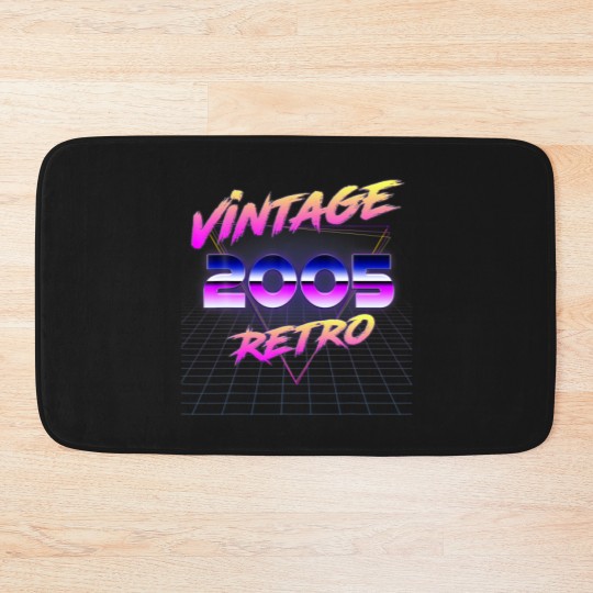 Discover Retro Vintage 80S 17Th Gift Birthday Men Women Vin Bath Mats