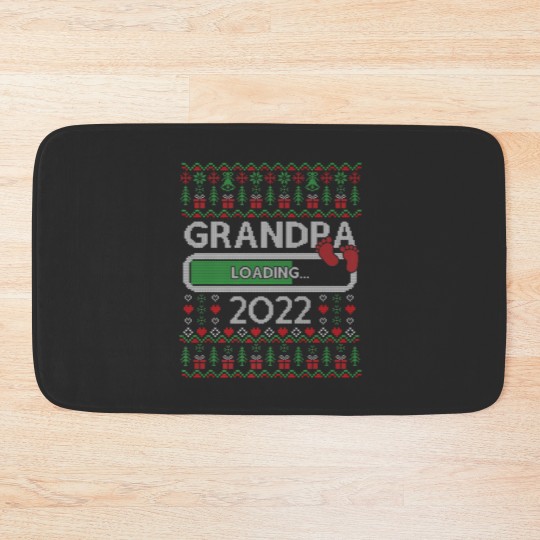 Discover Christmas Promoted To Grandpa Loading 2022 Baby An Bath Mats
