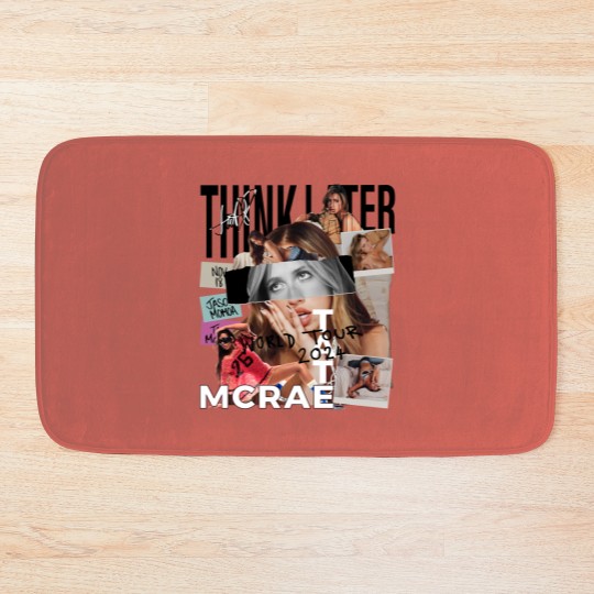 Discover Tate Mcrae Bath Mats, Think Later World Tour 2024 Bath Mats
