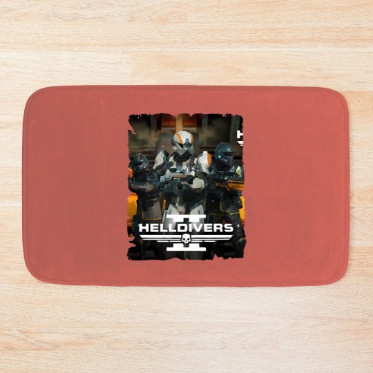 Discover Helldivers Minimalist Bath Mats, Helldivers Bath Mats