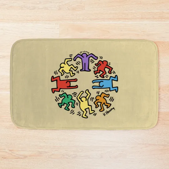 Discover New Vintage Keith Haring Bath Mats Size USA