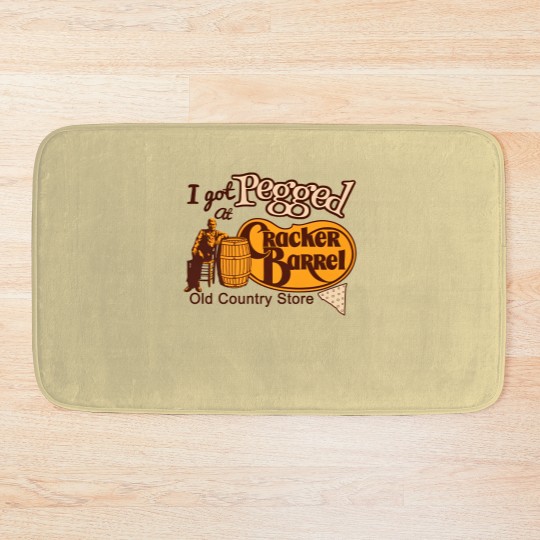 Discover I got Pegged at Cracker Barrel Old Country Store Bath Mats, Cracker Barrel Bath Mats