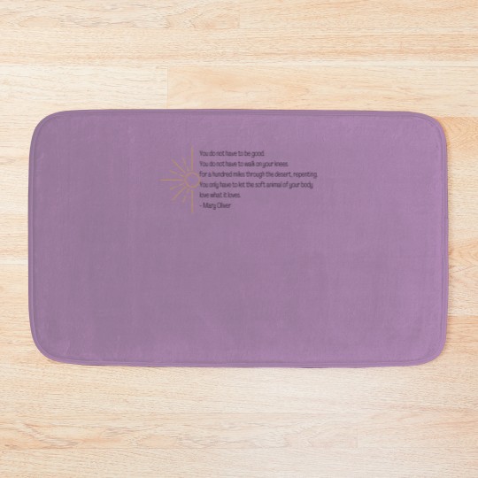 Discover Wild Geese | Mary Oliver Bath Mats