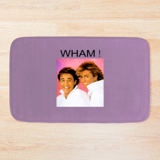 Discover George Michael Wham Bath Mats, George Michael Last Christmas Bath Mats