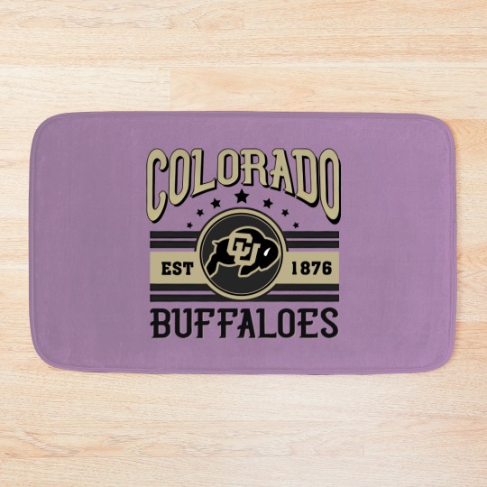 Discover Colorado Buffaloes Football Est 1876 Bath Mats, University of Colorado Bath Mats